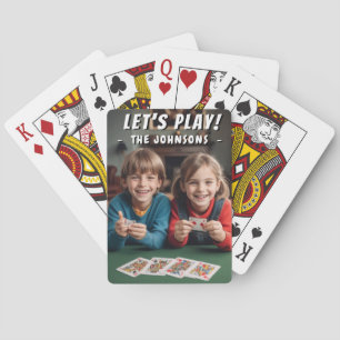Lass uns spielen! Niedlich Kids FamilienPersonalis Spielkarten