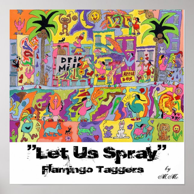 "Lass uns Spray" Poster (Vorne)