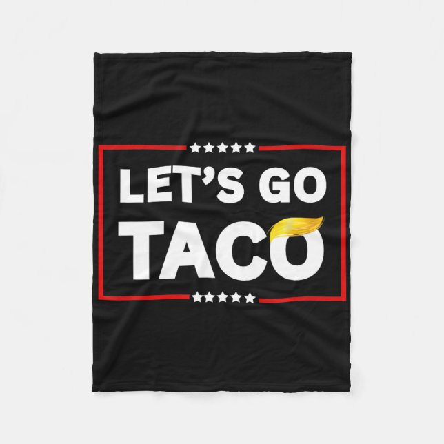 Lass uns Taco9 losgehen Fleecedecke (Vorderseite)