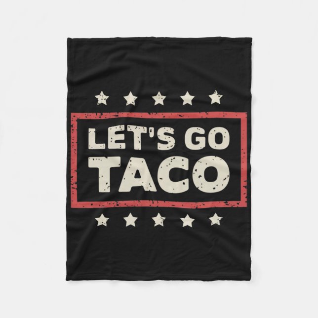 Lass uns Taco gehen Fleecedecke (Vorderseite)