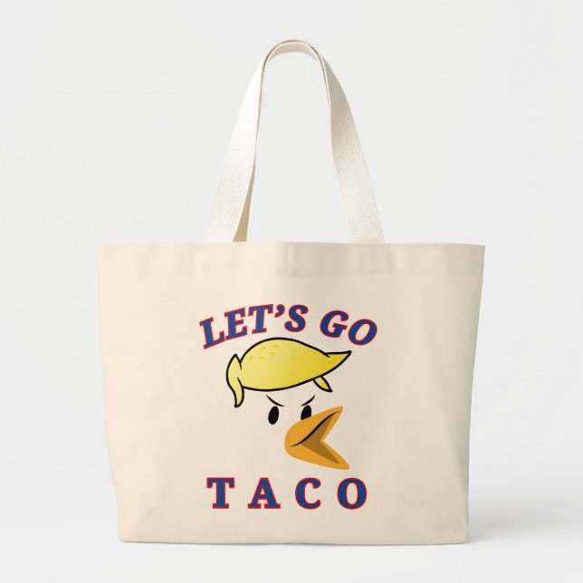 Lass uns TACO gehen Jumbo Stoffbeutel (Vorne)