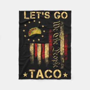 Lass uns Taco-Shirt Lustig Lass uns Taco 1 Fleecedecke