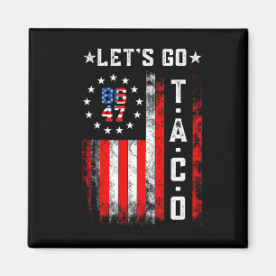 Lass uns Taco-Shirt Lustig Lass uns Taco 2 gehen Magnet