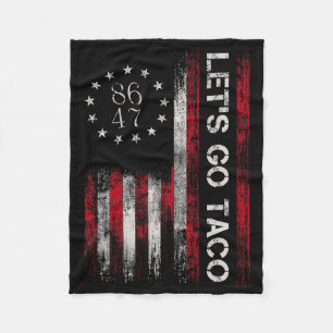 Lass uns Taco-Shirt machen Lustiges Lass uns Taco Fleecedecke