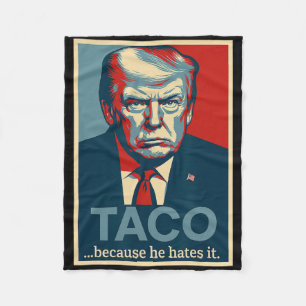 Lass uns Taco Trade Parodie Grafik Donnie Taco Mem Fleecedecke