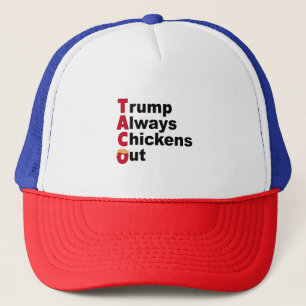 Lass uns TACO Trump immer ausgehen Truckerkappe