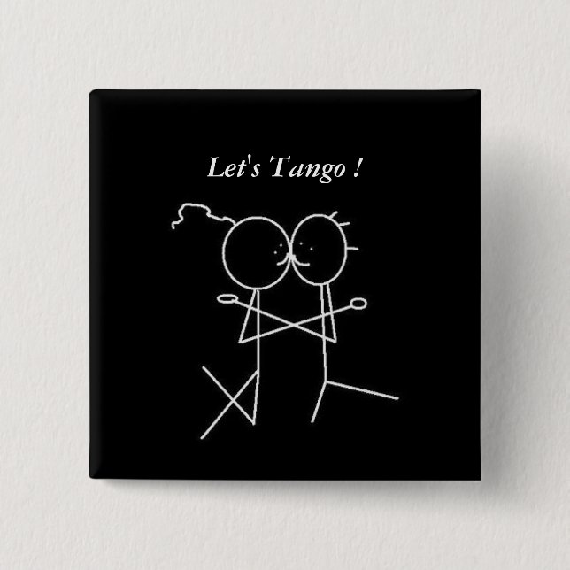 Lass uns Tango! Button (Vorderseite)