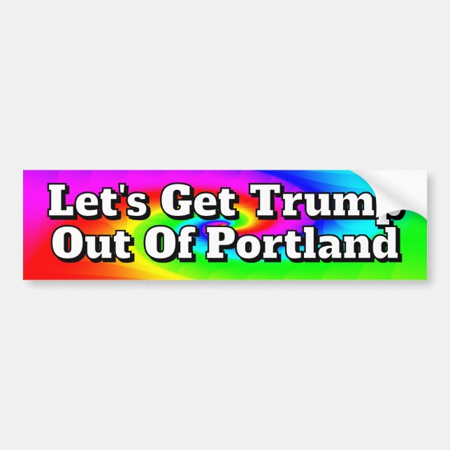 Lass uns Trump aus Portland holen Autoaufkleber (Vorne)