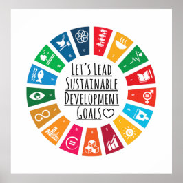 Lass uns zu Global Goals Poster