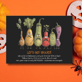 LASS UNS ZU KENNEN! Halloween-Gemüse! Einladung