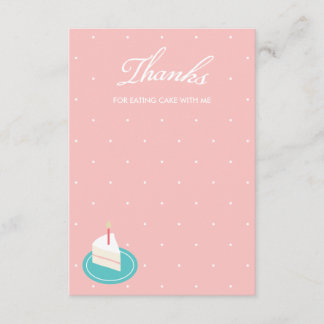 Lass Us Eat Cake Vielen Dank Notiz Einladung
