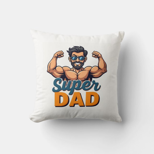 Lass Vater entspannen im Stil & Spaß! 💪 🛋️ Diese Kissen (Vorderseite)