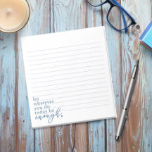 "Lass, was du heute tust, genug"