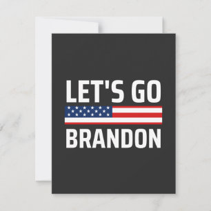 lass zu Brandon chant joe biden, lustige lass gehe Dankeskarte