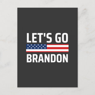 lass zu Brandon chant joe biden, lustige lass gehe Postkarte