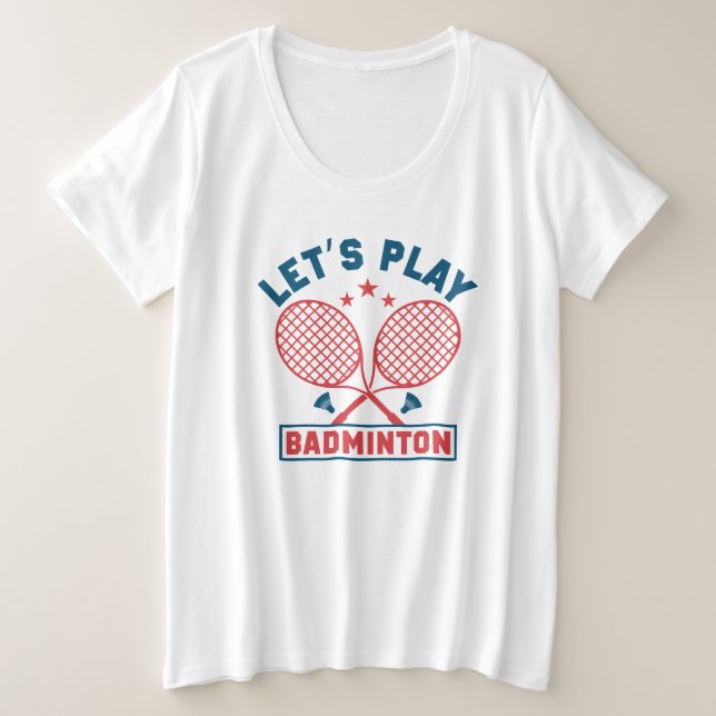 Lasse Badminton plus T - Shirt (Design vorne)