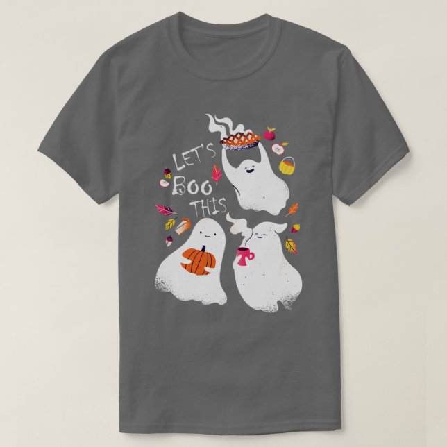 Lasse Boo diesen Niedlichen Herbst Herbst Hallowee T-Shirt (Design vorne)