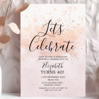 Lasse Celebrate Birthday Glitzer Einladung