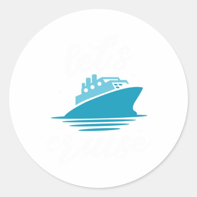 Lasse Cruise Cruise Ship Urlaub Geschenk Runder Aufkleber (Vorderseite)
