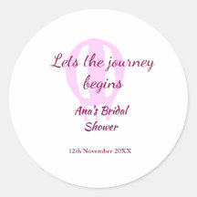 lasse die Reise beginnt Brautparty Name Button hin