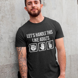 Lasse, dies wie bei Erwachsenen Rock Paper Scissor T-Shirt