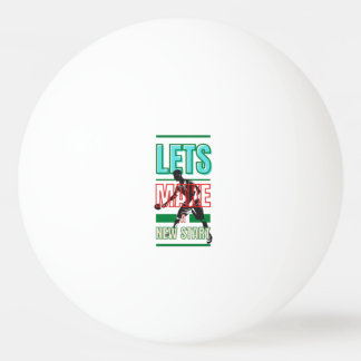 Lasse ein neues Pingpongpaddel zu starten Tischtennisball