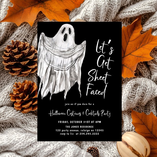 Lasse Faced Adult Halloween-Party Einladung (Von Creator hochgeladen)