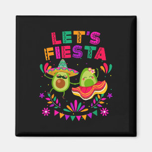 Lasse Fiesta Avocado Dancing Cinco De Mayo Mexican Magnet