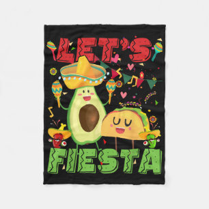 Lasse Fiesta Avocado und Tacos Cinco de Mayo Mexic Fleecedecke