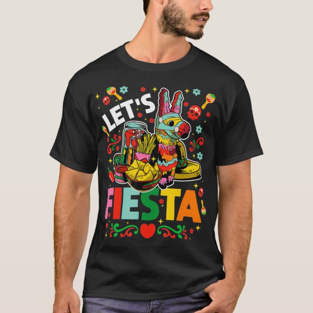 Lasse Fiesta Cinco De Mayo Camisa Mexicana Hombre T-Shirt (Vorderseite)