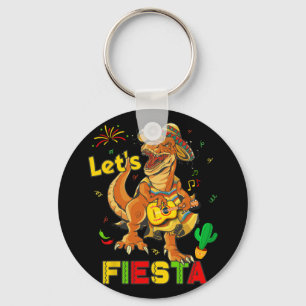 Lasse Fiesta Cinco De Mayo Dinosaur Mexikanisches Schlüsselanhänger