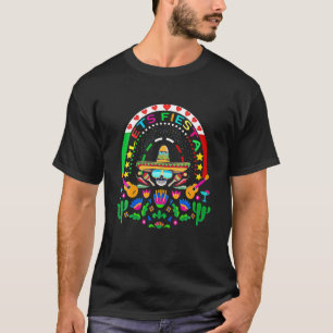 Lasse Fiesta Cinco De Mayo Funny Mexican Skull Cin T-Shirt