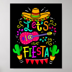 Lasse Fiesta Cinco De Mayo Mexican Party Guitar Lo Poster