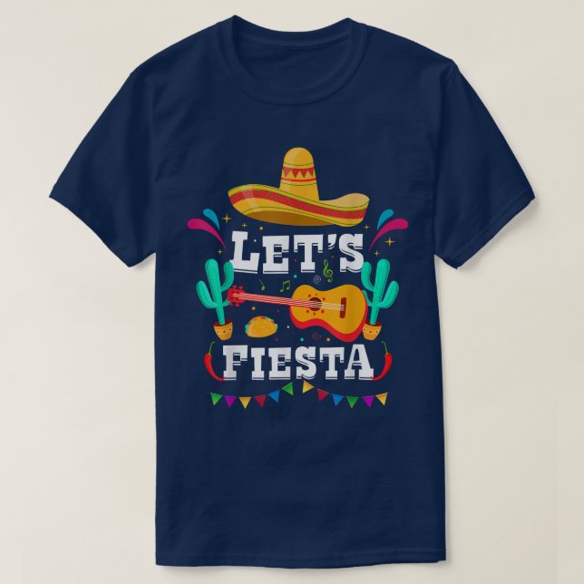 Lasse Fiesta Funny Avocado Taco Cinco De Mayo Meic T-Shirt (Design vorne)