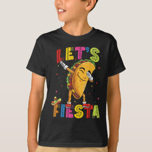 Lasse Fiesta Mexican Toco Dabbing Poncho Cinco De  T-Shirt