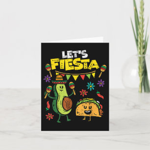 Lasse Fiesta Taco Avocado Funny Cinco De Mayo Mexi Karte