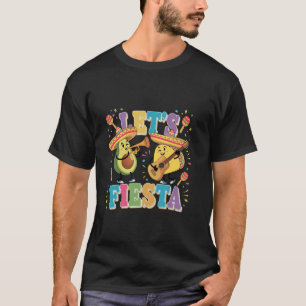 Lasse Fiesta Taco Avocado Funny Cinco De Mayo Mexi T-Shirt