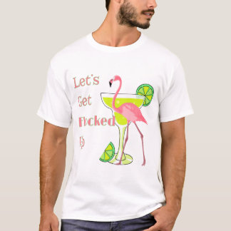 Lasse Flamingo aufschließen T-Shirt