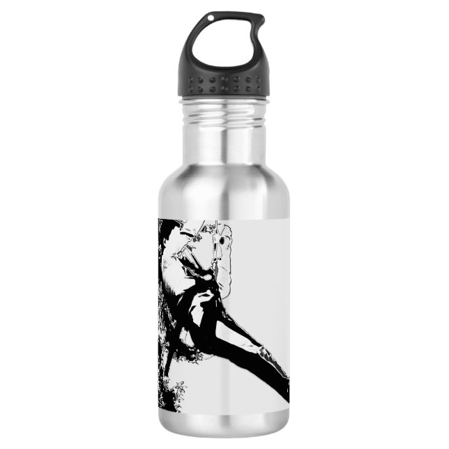 Lasse Fly! - Ziplinglauf Edelstahlflasche (Vorderseite)