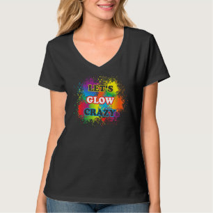 Lasse Glow Crazy Glow Party Paint Spritzer Geburts T-Shirt
