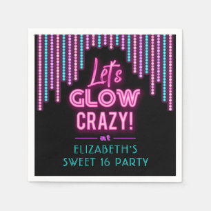 Lasse Glow Crazy Sweet 16 Geburtstagsparty Serviette