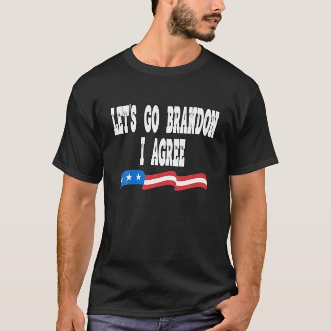 Lasse Go Brandon Ich stimme Funny Biden Biden Zita T-Shirt (Vorderseite)