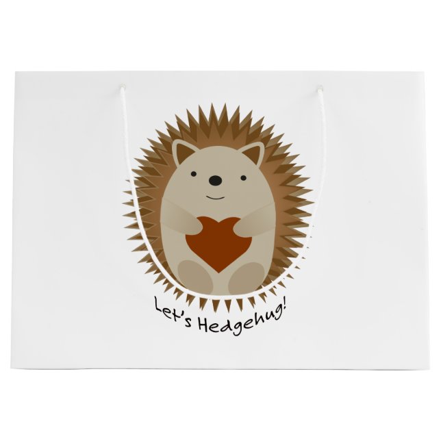 Lasse Hedgehug Hegehog Große Geschenktüte (Vorderseite)