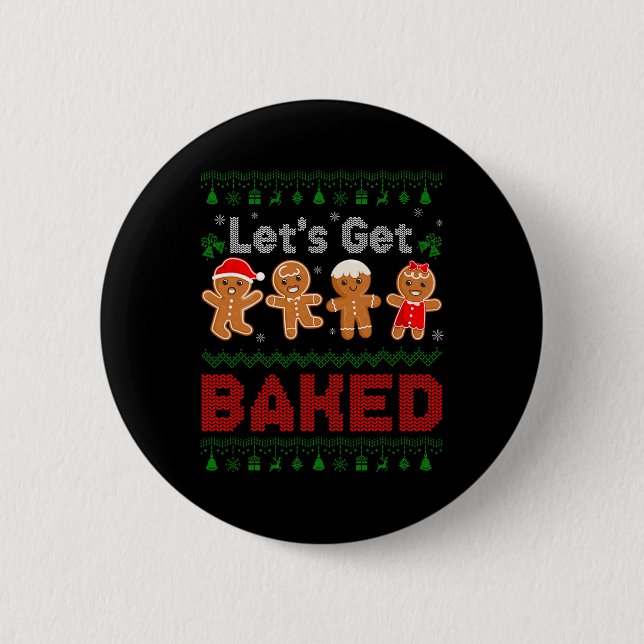 Lasse Keks backen Team Gingerbread Chri Button (Vorderseite)