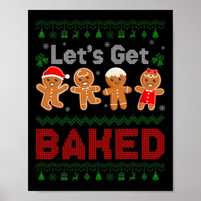 Lasse Keks backen Team Gingerbread Chri Poster (Vorne)