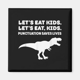 Lasse Kids Dinosaur T-rex Dino Interpunktion Teac Magnet
