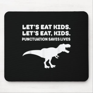 Lasse Kids Dinosaur T-rex Dino Interpunktion Teac  Mousepad