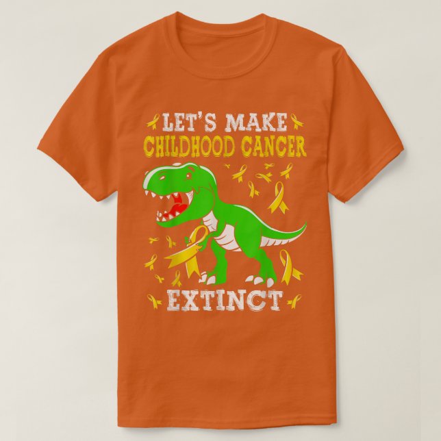 Lasse Krebs im Kindesalter aussterben Dinosaurier  T-Shirt (Design vorne)