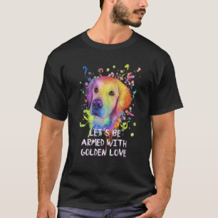 Lasse mit Golden Liebe Rescue Hund Golden R T-Shirt