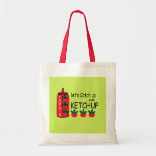 Lasse mit Ketchup aufholen Tragetasche